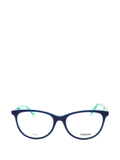 Polaroid Cat-eye Frame Glasses In Blue