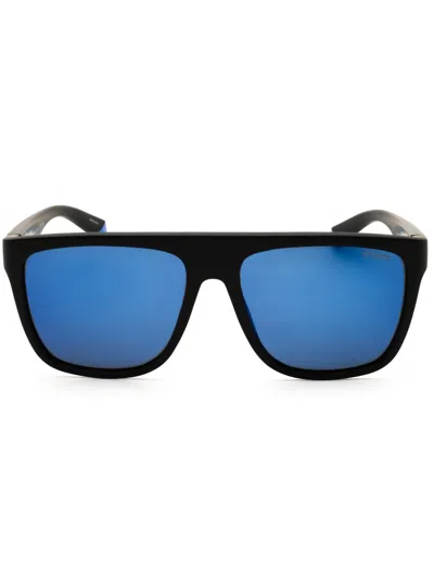 Polaroid Core Core Rectangular Sunglasses For Men In Black