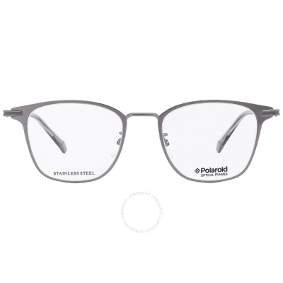 Polaroid Core Demo Square Men's Eyeglasses Pld D387/g 0r81 50 In Demo Lens
