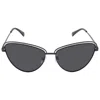 Polaroid Core Grey Cat Eye Ladies Sunglasses Pld 4094/s 0807/m9 57 In Black