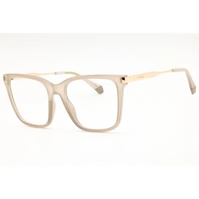 Polaroid Core Ladies Beige Rectangular Eyeglass Frames Pldd528