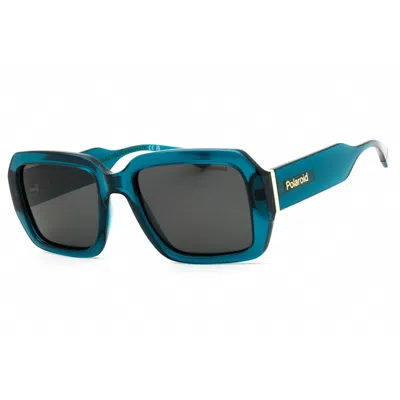 Polaroid Core Ladies Blue Oversized Sunglasses Pld6223sx In ["blue"]