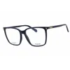 Polaroid Core Ladies Blue Rectangular Eyeglass Frames Pldd537