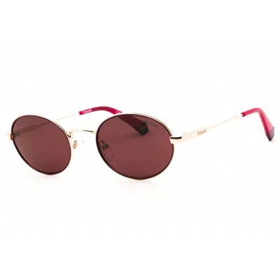 Polaroid Core Ladies Gold Tone Round Sunglasses Pld6228sx In ["gold Tone"]