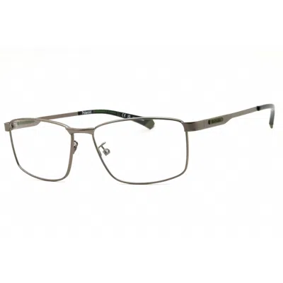 Polaroid Core Men's Silver Tone Rectangular Eyeglass Frames Pldd534g