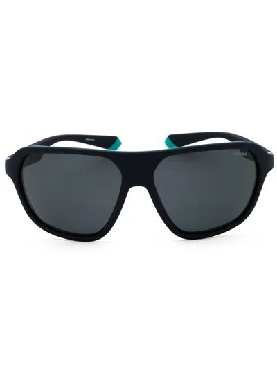 Polaroid Core Mens Rectangular Sunglasses - Model Pld 2152/s In Black