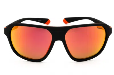 Polaroid Core Pld 2152/s Sunglasses In Black/orange Grey Mirror