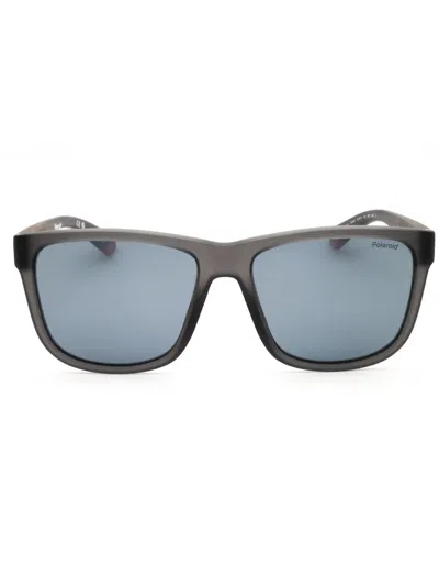 Polaroid Core Pld 2155/s Rectangular Sunglasses For Men In Black