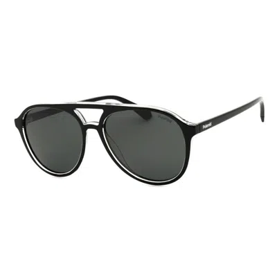 Polaroid Core Pld 4162/s 07c5m9 Black Crystal/grey Polarized In Red