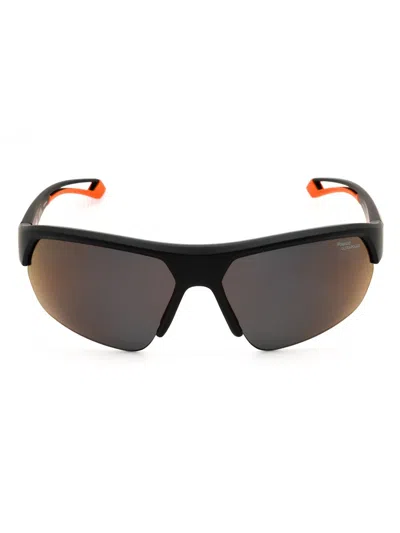 Polaroid Core Pld 7048/s Sunglasses In 08lz Bg - Black/polar Grey Red