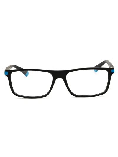 Polaroid Core Pld D515 Eyeglasses In 00vk 00 - Matte Black Blue/clear Demo Lens