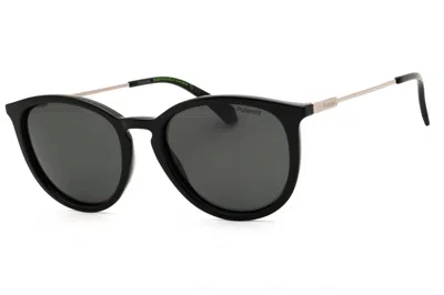 Polaroid Core Pld4143sx Polarized Round Sunglasses In Black