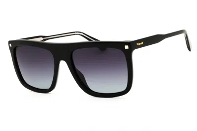 Polaroid Core Pld4166sx Rectangular Gradient Sunglasses In Black