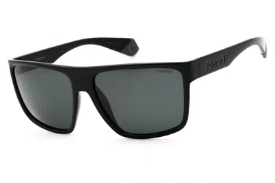 Polaroid Core Pld6076s Polarized Rectangular Sunglasses In Black