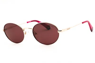 Polaroid Core Pld6228sx Polarized Round Sunglasses In Gold