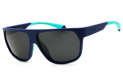 Polaroid Core Pld7053s Polarized Rectangle Sunglasses In Blue
