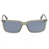 Polaroid Core Polarized Blue Rectangular Men's Sunglasses Pld 2117/s 0dld/c3 55 In Blue
