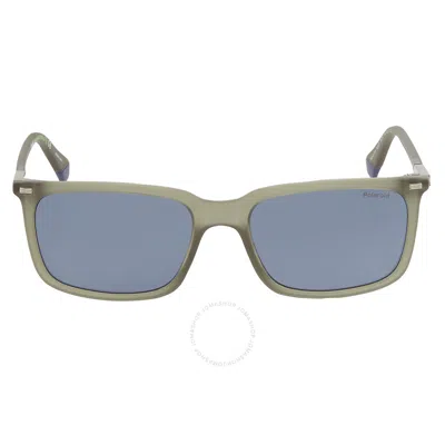 Polaroid Core Polarized Blue Rectangular Men's Sunglasses Pld 2117/s 0dld/c3 55
