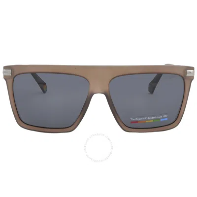 Polaroid Core Polarized Grey Browline Men's Sunglasses Pld 6179/s 0yz4/m9 58 In Brown