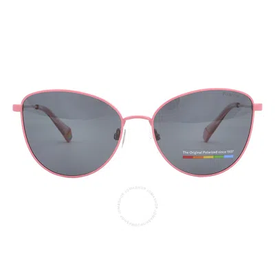 Polaroid Core Polarized Grey Cat Eye Ladies Sunglasses Pld 6188/s 035/jm9 55 In Multi
