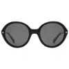 Polaroid Core Polarized Grey Oval Ladies Sunglasses Pld 4114/s/x 0807/m9 54 In Black