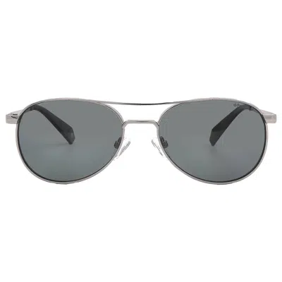 Polaroid Core Polarized Grey Pilot Ladies Sunglasses Pld 6070/s/x 06lb/m9 56 In Silver