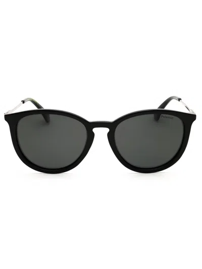 Polaroid Core Premium Round Sunglasses With Sleek Design In Black