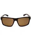 Polaroid Core Rectangular Comfort Men's Sunglasses In Brown