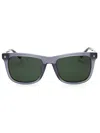 Polaroid Core Rectangular Plastic Men's Sunglasses In Purple