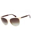 Polaroid Core Rectangular Women's Mini Sunglasses In Brown