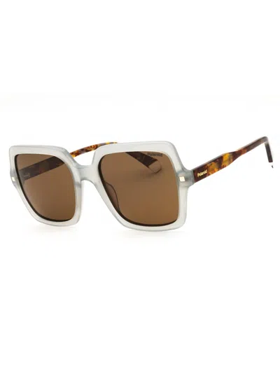 Polaroid Core Rectangular Women's Sunglasses By  In Brown