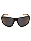 Polaroid Core Sleek Rectangular Sunglasses For Every Occasion In Black