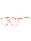 Polaroid Core Sleek Rectangular Women's Eyeglasses In Pink