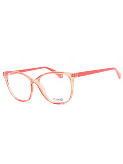 Polaroid Core Sleek Rectangular Women's Eyeglasses In Pink