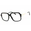 Polaroid Core Unisex Black Rectangular Eyeglass Frames Pldd529