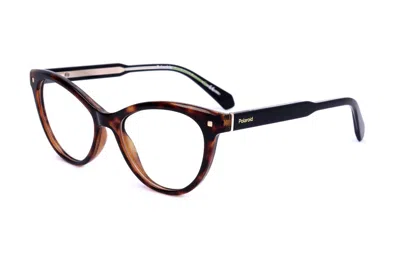 Polaroid Demo Cat Eye Ladies Eyeglasses Pld D446 0086 52 In Brown
