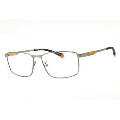 Polaroid Demo Pilot Men's Eyeglasses Pld D534/g 0r81 55 In Gray