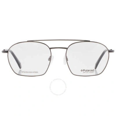 Polaroid Demo Pilot Unisex Eyeglasses Pld D385 0kj1 54 In Dark / Ruthenium