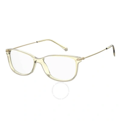 Polaroid Demo Rectangular Ladies Eyeglasses Pld D416 010a 54 In Beige