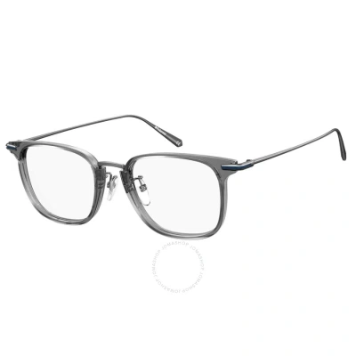 Polaroid Demo Rectangular Men's Eyeglasses Pld D384/g 0xw0 51 In Blue / Grey