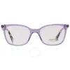 Polaroid Demo Square Ladies Eyeglasses Pld D423 0b3v 51