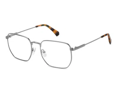 Polaroid Demo Square Men's Eyeglasses Pld D485 0kj1 54 In Metallic
