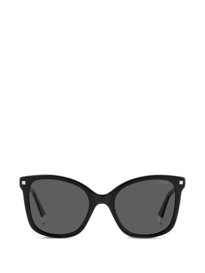 Polaroid Geometric-frame Sunglasses In Black