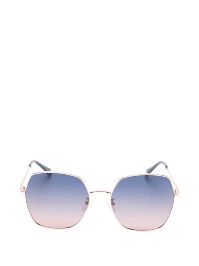 Polaroid Geometric-frame Sunglasses In Pink