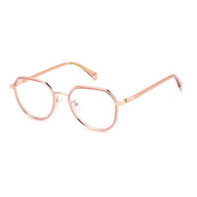 Polaroid Gold Eco Polyamide Frames In Pink