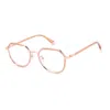 Polaroid Gold Polyamide Glasses (frames) In Orange