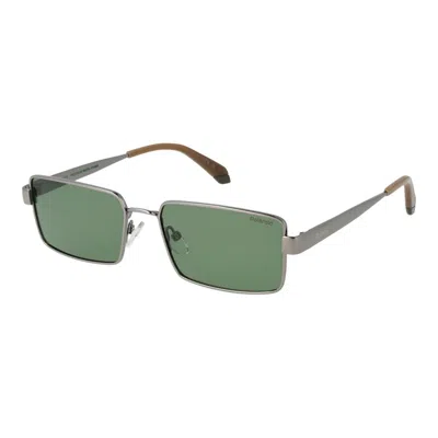 Polaroid Gray Metal Sunglasses In Blue