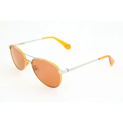 Polaroid Gray Stainless Steel Sunglasses In Grey