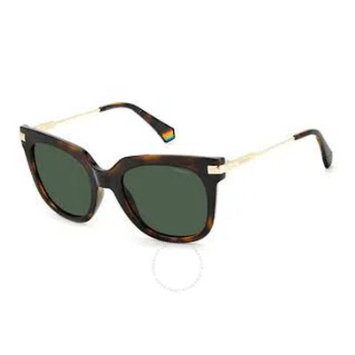 Polaroid Green Cat Eye Ladies Sunglasses Pld 6180/s 0086/uc 51