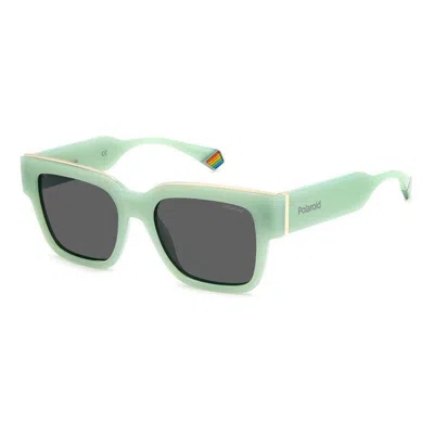 Polaroid Green Resin Sunglasses In Blue